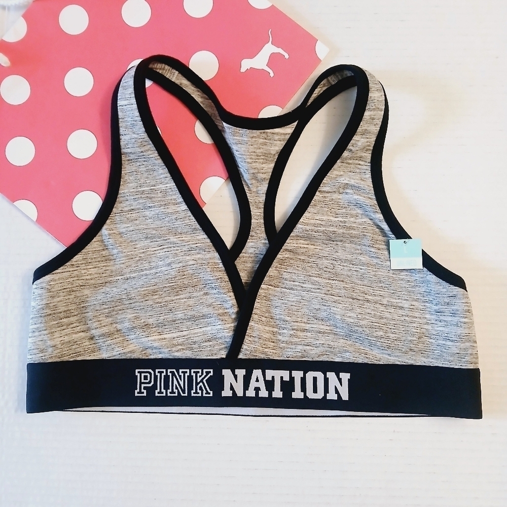 Victoria's Secret PINK Nation Unlined Bra Size Large